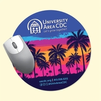 Vynex® DuraTec® 8" Round x 1/8" Hard Surface Mouse Pad