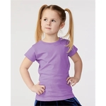 Rabbit Skins Toddler Girls Fine Jersey Tee