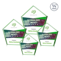 Belmar Pentagon VividPrint™ Award - Emerald