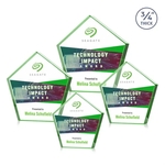 Belmar Pentagon VividPrint™ Award - Emerald