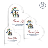 Davina Heart VividPrint™ Award - Clear... from ASI 84592 St Regis Group / St...