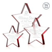 The Esna Star Award is a freestanding, 3/4" thick Starfire crystal... from...