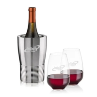 The Genoa Wine Cooler & Wine Glass Set brings a sleek,... from ASI 84592 St...