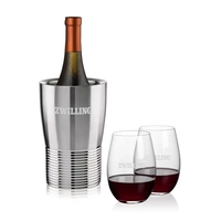 The Genoa Wine Cooler & Wine Glass Set brings a sleek,... from ASI 84592 St...