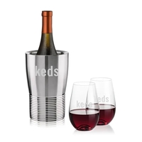 The Genoa Wine Cooler & Wine Glass Set brings a sleek,... from ASI 84592 St...