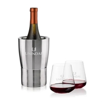 The Genoa Wine Cooler & Wine Glass Set brings a sleek,... from ASI 84592 St...