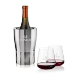 Genoa Wine Cooler & Breckland Stemless Wine Set