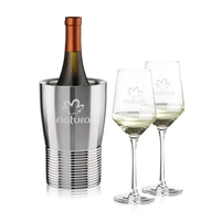 The Genoa Wine Cooler & Wine Glass Set brings a sleek,... from ASI 84592 St...