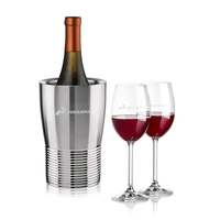 The Genoa Wine Cooler & Wine Glass Set brings a sleek,... from ASI 84592 St...