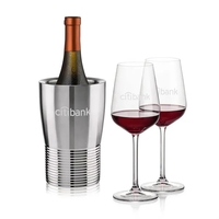 The Genoa Wine Cooler & Wine Glass Set brings a sleek,... from ASI 84592 St...