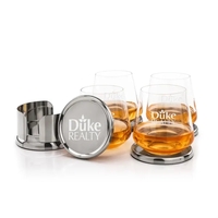 The Baldoni Coasters & On-the-Rocks Set combines modern elegance with...