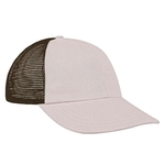 USA Made Contrast Mesh Back Brushed Front Velcro Dad Cap