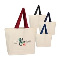 This durable beach bag is crafted from 100% cotton canvas, offering... from...