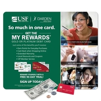 9" x 11" x 1/4" - Heavy Duty Fabric Counter Mat... from ASI 49716 Digispec &...