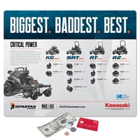 16" x 20" x .015" - Ultra Thin removable/repositionable Counter Mat... from...