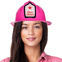 Pink novelty firefighter hat made of plastic.... from ASI 42016 Brighter...