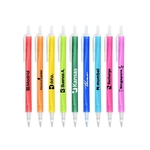 Amber Frosted Translucent Stick Click Pen