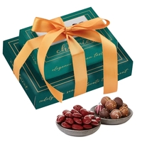 Box of chocolate-covered cherries with an assortment of 12 truffles... from...