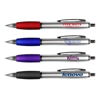 Silhouette Satin Grip Pen - Blue Ink... from ASI 30270 Aakron Line