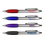 Silhouette Satin Grip Pen - Blue Ink