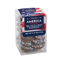 America 250- Short Acetate-Patriotic Milk Chocolate Nonpareils... from ASI...