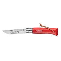 Opinel pocket knife, the No.08. 4.31" wooden handle. 3.28" stainless-steel...