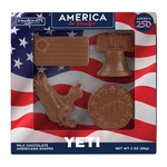 America 250- 2oz Molded Milk Chocolate Box