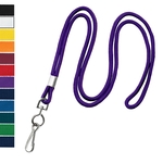 1/8" Blank Non-Breakaway Lanyards with Swivel Hook