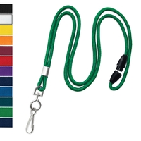 Available Same Day! These blank flat braided polyester lanyards come with......