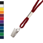 1/8" Blank Non-Breakaway Lanyards with Bulldog Clip