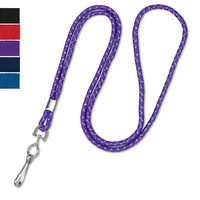 Available same day! These blank metallic-colored round braided non-breakaway...