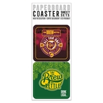 Square Paperboard Coaster Sheet Sets of 2 - 3 1/2" x 3 1/2"