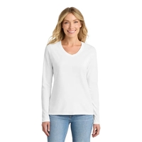 Port & Company Ladies Long Sleeve Fan Favorite V-Neck Tee.... from ASI 84863...