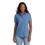 Port & Co Women's Short Sleeve Value Denim Shirt.