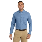 Port & Co Long Sleeve Value Denim Shirt.