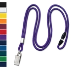 1/8" Blank Breakaway Lanyards with Bulldog Clip