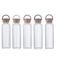 21 oz glass bottle Single wall with locking lid Silicone carry... from ASI...
