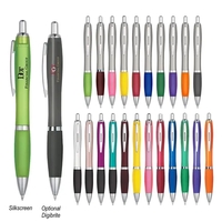 Ballpoint pen with plunger action and rubberized grip.... from ASI 61125 Hit...