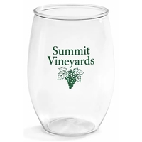 Durable 16 oz. plastic stemless wine glass, ideal for events, promotions,......