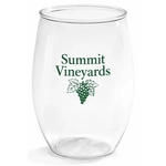 16 oz. Plastic Stemless Wine Glass