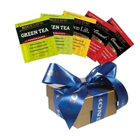 Six individually wrapped tea bags in assorted flavors with gift box... from...