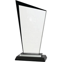 9" Black Razor Glass Award... from ASI 74601 Calico