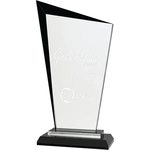 9 1/2" Black Razor Glass Award