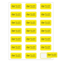 Round Corner Rectangle Quick & Colorful Sheeted Label