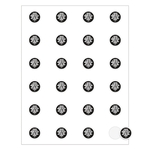 Round Quick & Colorful Sheeted Label