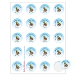 Round Sheeted Button Sticker Labels