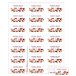 Rectangle Sheeted Button Sticker Labels