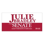 Custom Stock Square Corner Satin Lapel Sticker