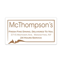 Die Cut Rectangle Roll Label (2 3/4"x5 1/4")