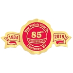 Rosette Ribbon Embossed Foil Roll Seal (1 1/2"x3")